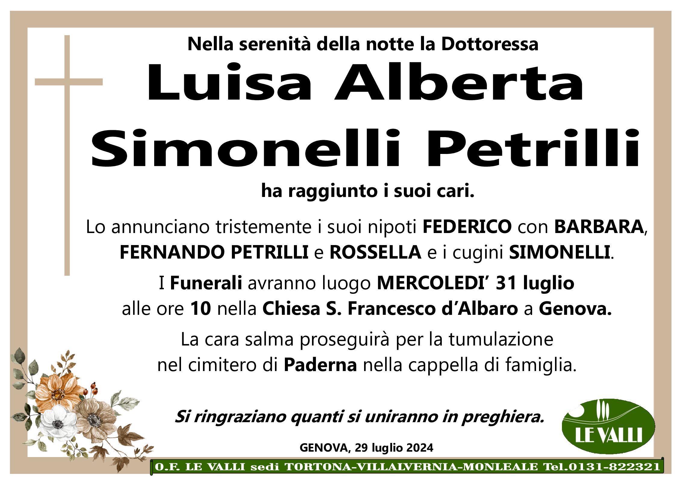 Luisa Alberta Simonelli Petrilli